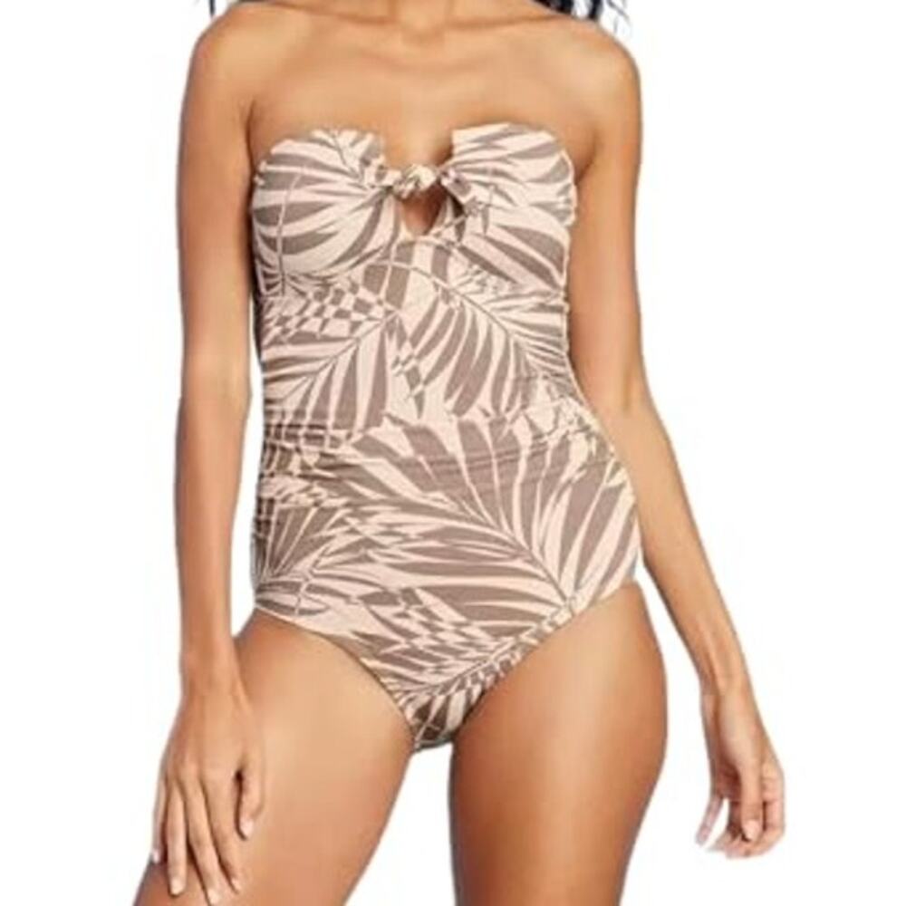Kona Sol Women's Full-Coverage One-Piece Swimsuit Sz L